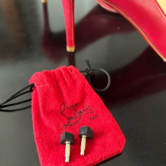 Christian Louboutin Simple Pinky Red Pumps - Picture 2 of 9